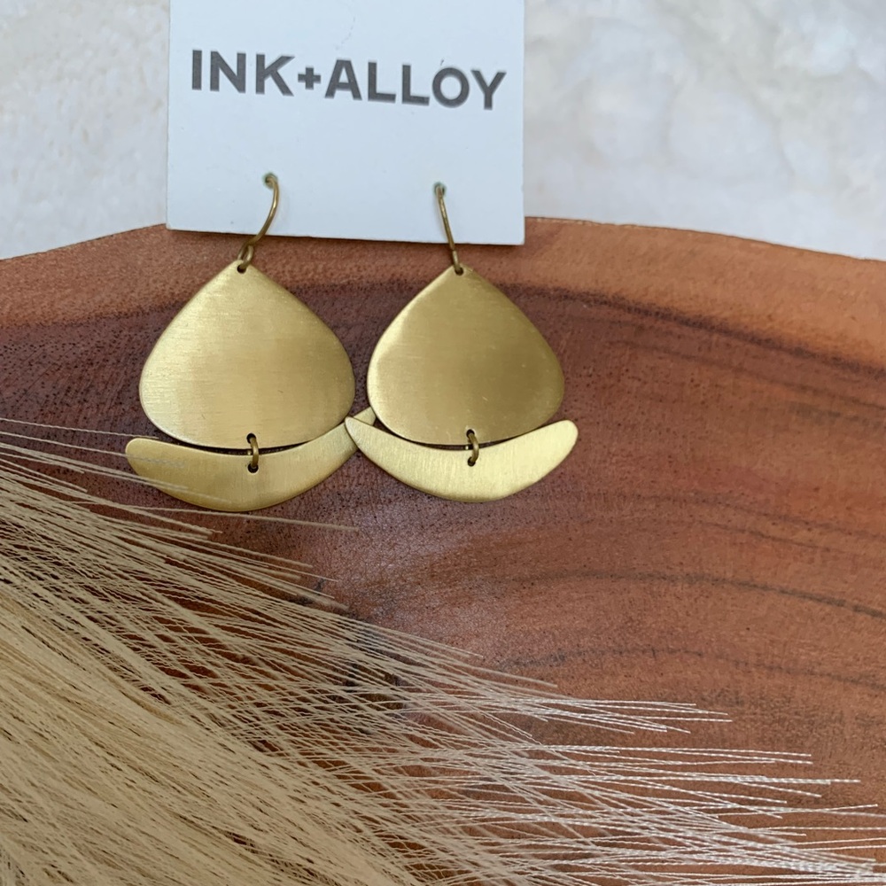 INK+ALLOY Gold Geometric Earrings